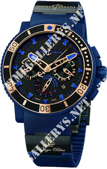 Ulysse Nardin Marine Collection Voyage Bleu Chronograph 353-97LE-3C