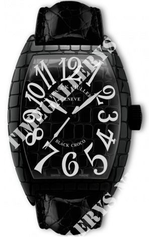 Franck Muller Croco Black Croco Steel 8880 SC BLK CRO AC