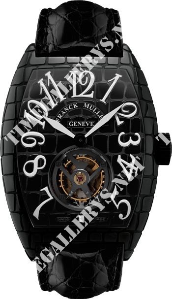 Franck Muller Croco Tourbillon Steel 8880 T BLK CRO AC