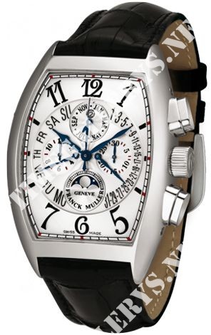 Franck Muller Cintree Curvex Perpetual Calendar Moon Phase Chronograph 8880 CC QP B WG