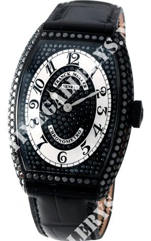 Franck Muller Cintree Curvex Chronometro 1752 QZ NR CHR MET D CD