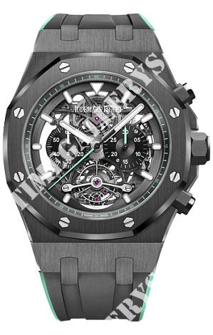 Audemars Piguet Royal Oak TOURBILLON CHRONOGRAPH OPENWORKED Green 26343CE.OO.D002CA.03