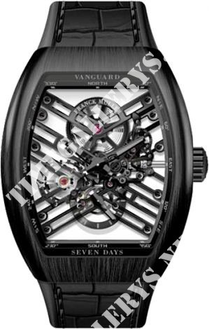 Franck Muller Vanguard Skeleton Titanium V 45 S6 SQT BL Ti