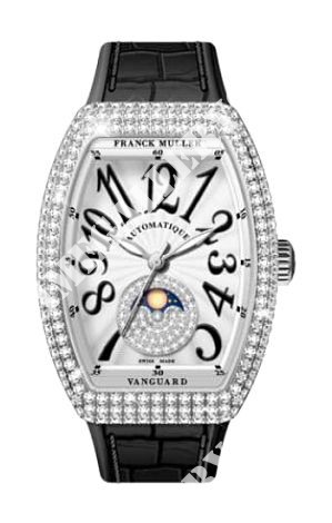 Franck Muller Vanguard Lady Lune Steel 46 mm V 35 SCAT FO L DIP ST