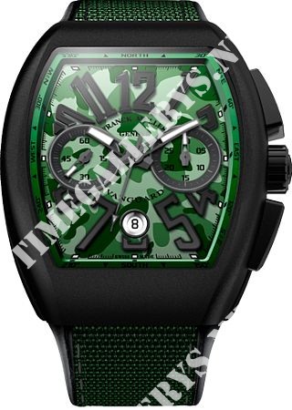 Franck Muller Vanguard Green Camo V 45 CC DT CAMOUG