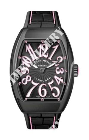 Franck Muller Vanguard Lady Steel Automatic 46 mm V 35 SCAT FO BLK