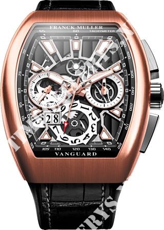 Franck Muller Vanguard Grand Date Rose Gold V 45 CC GD SQT BR R