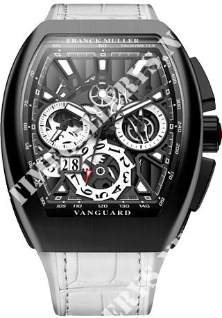 Franck Muller Vanguard Grand Date Titanium White V 45 CC GD SQT BR NR W