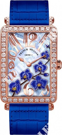 Franck Muller Long Island Flower 952 QZ ORC D RG blue