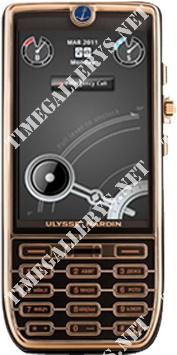 Ulysse Nardin phones Chairman ROSE GOLD & BLACK 1005