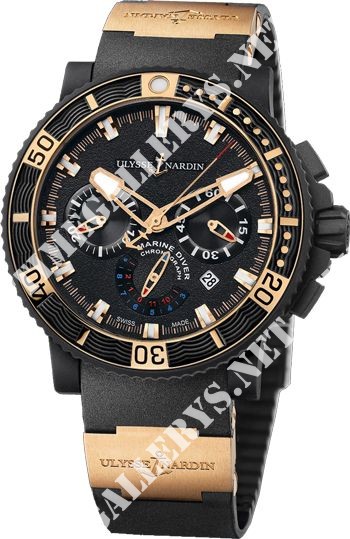 Ulysse Nardin Marine Collection Black Sea Chronograph 353-90-3